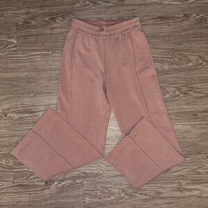 Lululemon Soft Stream High Rise Ribbed Pants Women’s Size M Mauve Pink Stretch